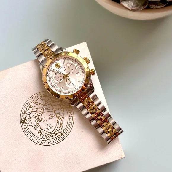 Versace | Accessories | Luxury Versace Goldsilver Watch  display picture 3